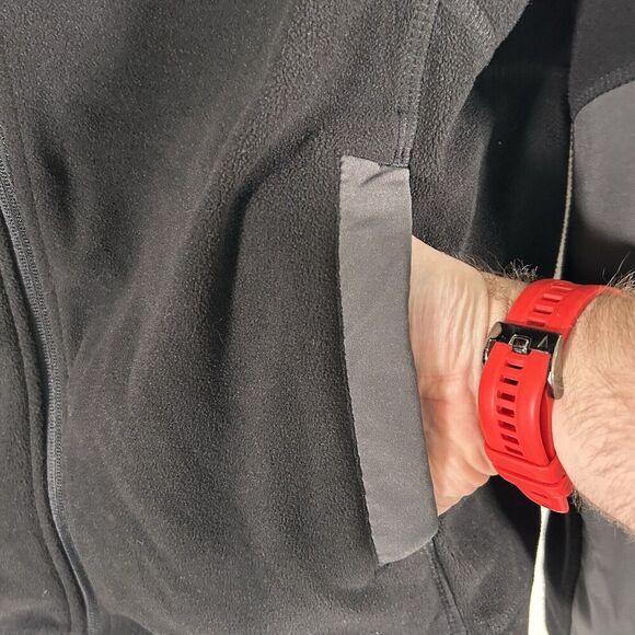 Dri Duck Jacket Men's Large Black Full Zip Fleece Zip Pocket - Picture 5 of 9